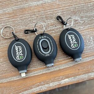 3 Power Pod Mini Keychain Phone Charger Portable Power Bank